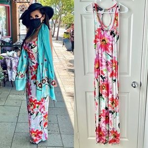Bebe Floral Maxi Dress